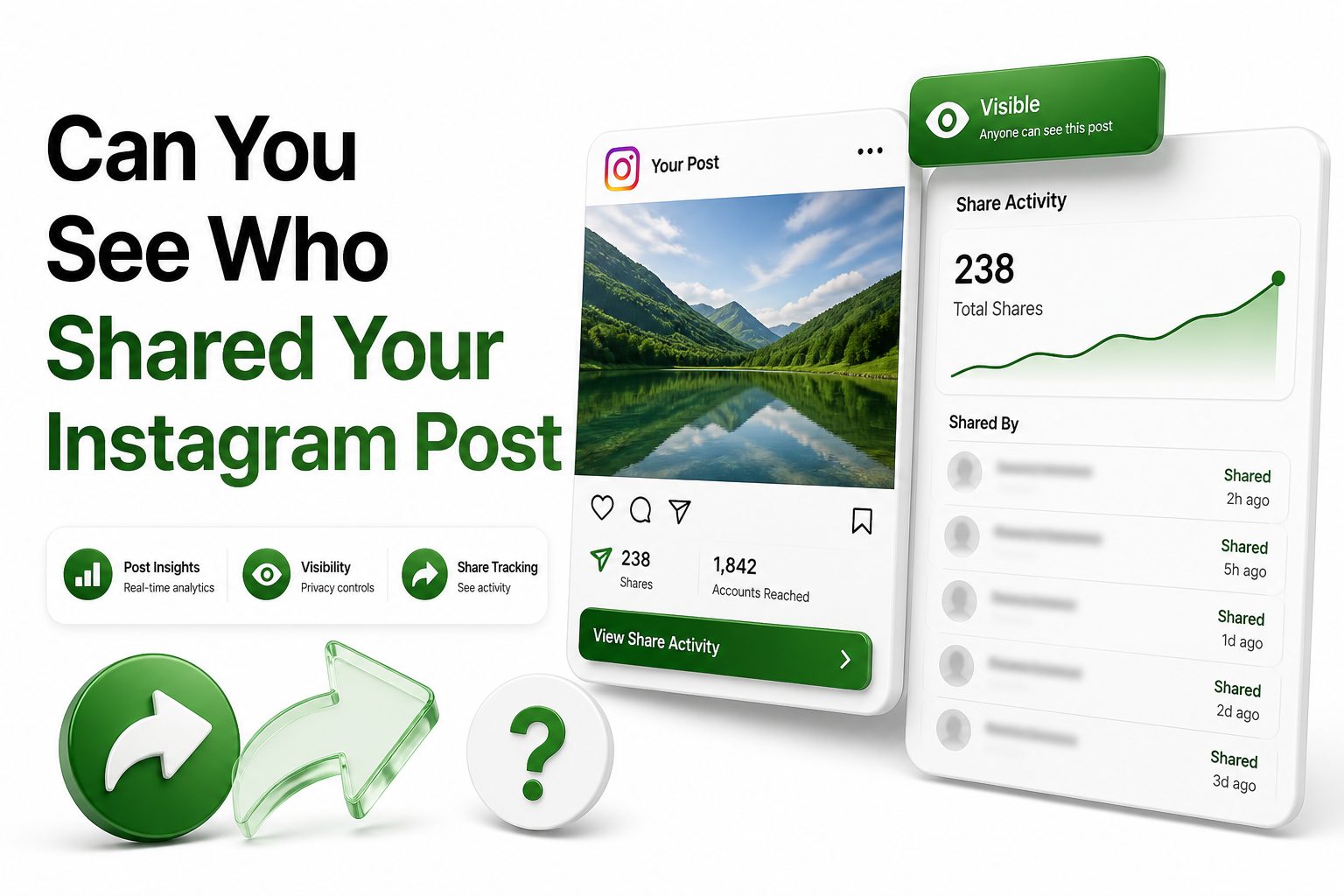 Person checking Instagram post insights on a smartphone