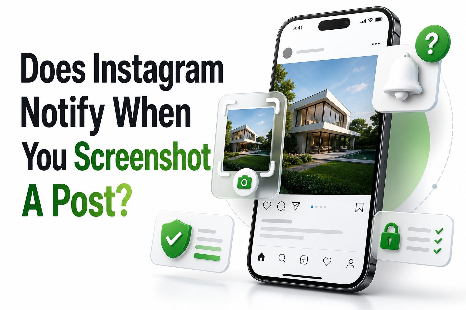 Person taking a screenshot of an Instagram post on a smartphone